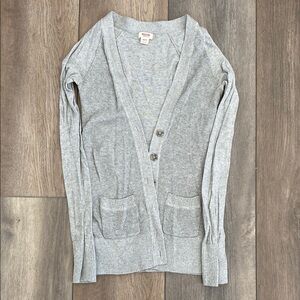 Gray Women's Cardigan Sweater